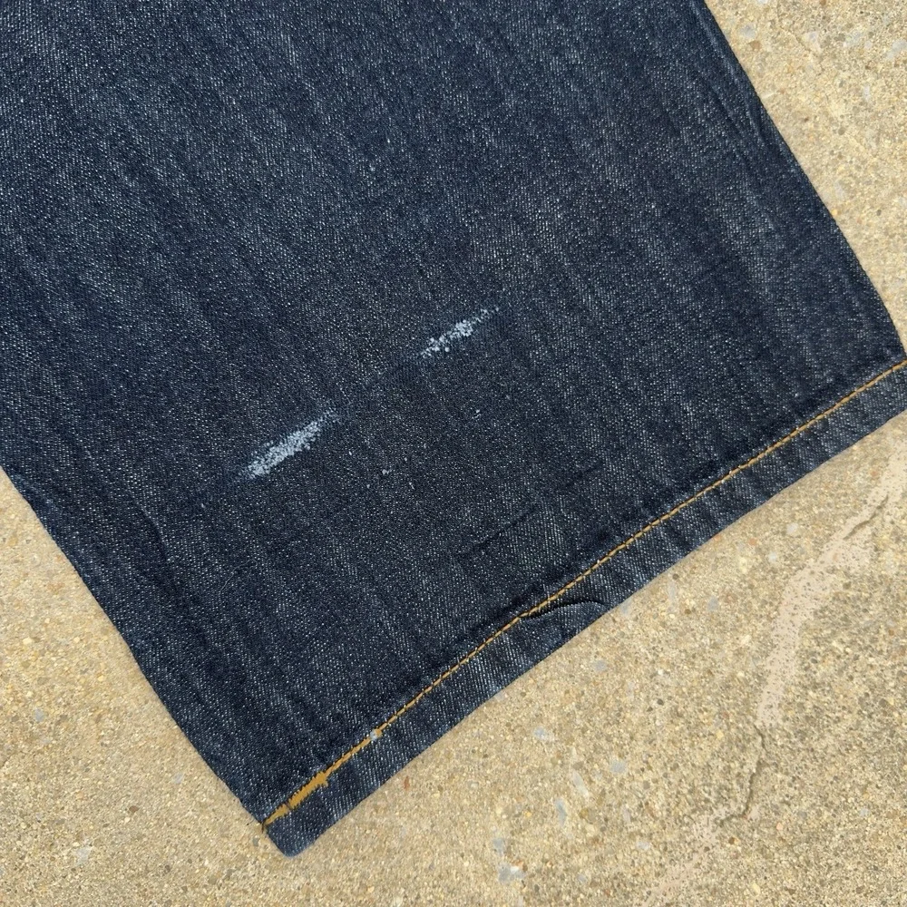 VTG Rocawear Baggy Blue Denim Jeans Men's 42x33 Wide Leg Loose Fit Hip Hop Y2K‎